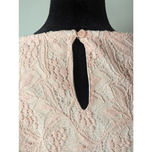 Maeve Anthropologie Lefkara blush pink lace dress - Picture 4 of 11